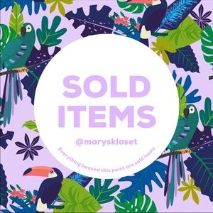 💜 SOLD ITEMS 💜